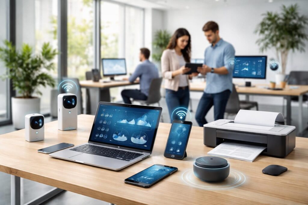 découvrez comment les objets connectés transforment les entreprises en améliorant la productivité, la sécurité et la gestion des données pour un environnement de travail intelligent.