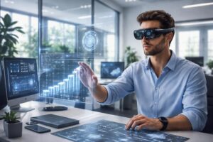 découvrez comment la réalité augmentée transforme les environnements professionnels en améliorant la formation, la productivité et la collaboration au sein des entreprises.