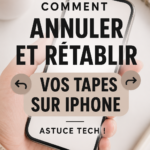 Capture d'écran d'un iPhone affichant des options de correction de texte.