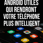 Un smartphone avec plusieurs applications affichées sur l'écran, symbolisant l'intelligence numérique des appareils modernes.