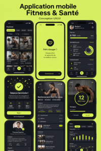 Design d'une application de santé et fitness sur smartphone