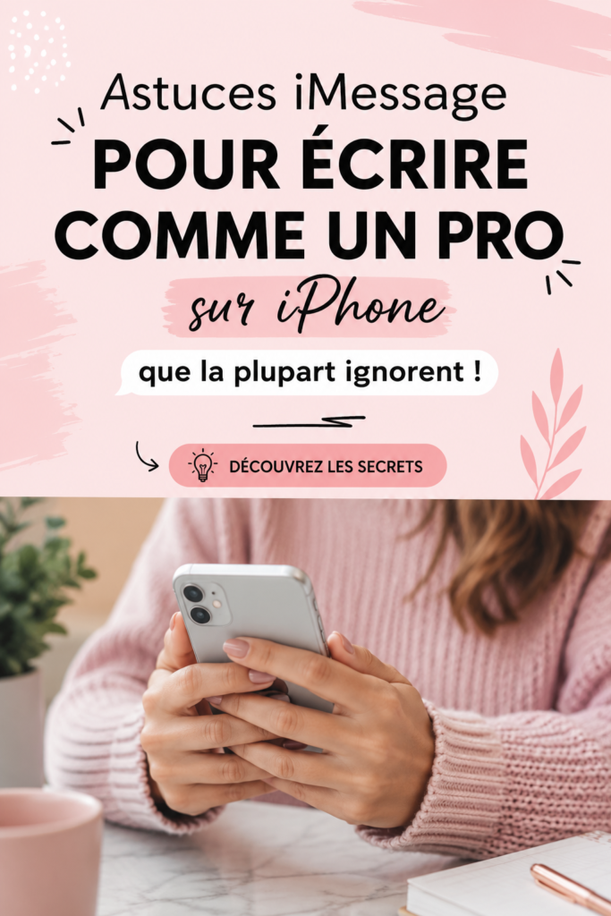 Un téléphone iPhone affichant des messages iMessage avec des effets colorés.