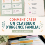 Classeur d'urgence familial bien organisé