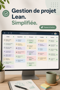 Une illustration représentant le concept du Lean Management dans un environnement de travail.