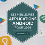 uc) Capture d'écran d'un smartphone affichant différentes applications Android en 2026