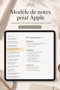 Des modèles bien conçus sur Apple Notes pour l'organisation quotidienne