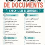 Classeur organisé rempli de documents bien classés