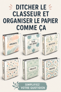 Une table avec des documents bien organisés, illustrant une méthode pratique d'organisation des papiers.