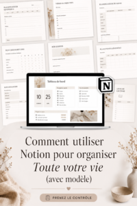 Capture d'écran d'un tableau Notion bien organisé
