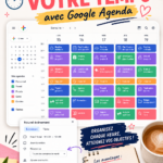 Femme utilisant Google Calendar pour planifier ses tâches, illustration du time blocking.