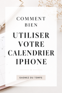 Une femme utilisant l'application calendrier sur son iPhone pour organiser sa journée