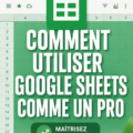 Capture d'écran d'un tableau de données organisé dans Google Sheets, montrant des graphiques et des formules.