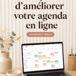Capture d'écran d'un calendrier Google avec plusieurs événements colorés.