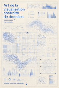 Oeuvre d'art abstraite réalisée à partir de visualisation de données