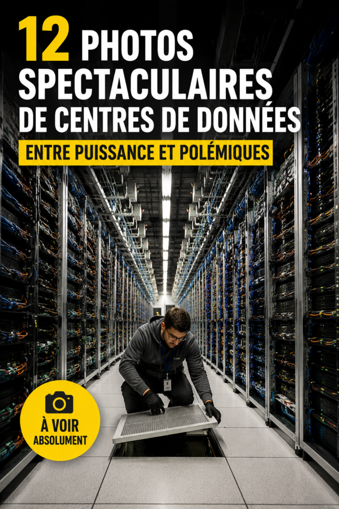 Un centre de données moderne de Google avec des infrastructures impressionnantes.