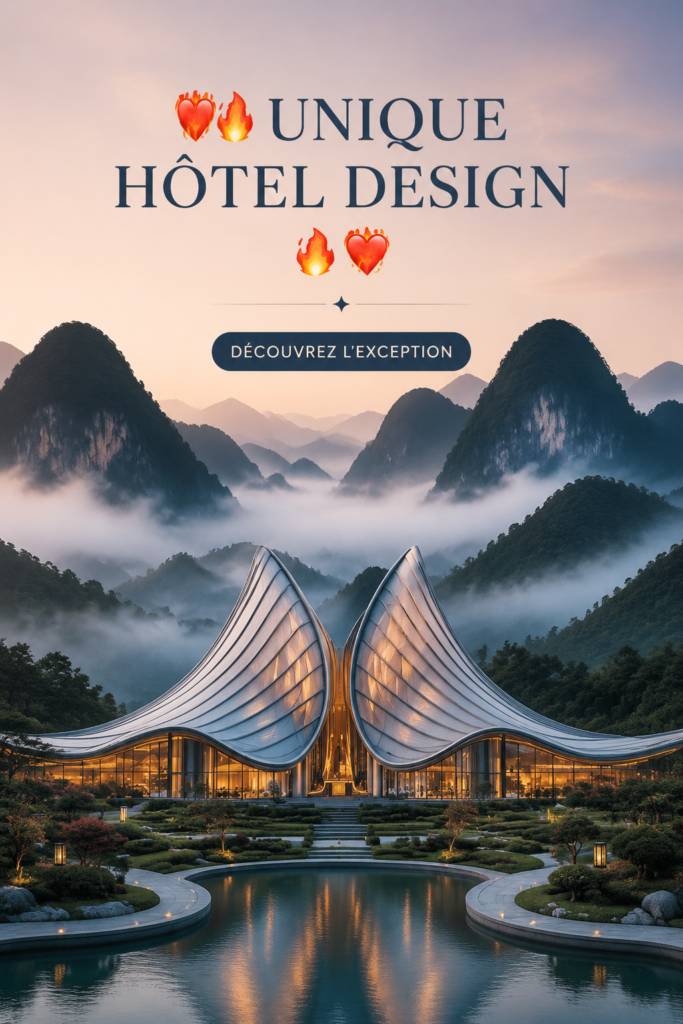 Hôtel au design contemporain et original, offrant une ambiance unique.
