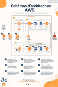 Diagramme d'architecture AWS illustrant les composants cloud
