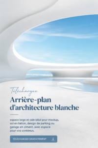 Fond minimaliste d'architecture blanche pour un projet de design