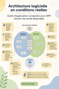 Création d'une application WPF sur un ordinateur avec du code en arrière-plan.