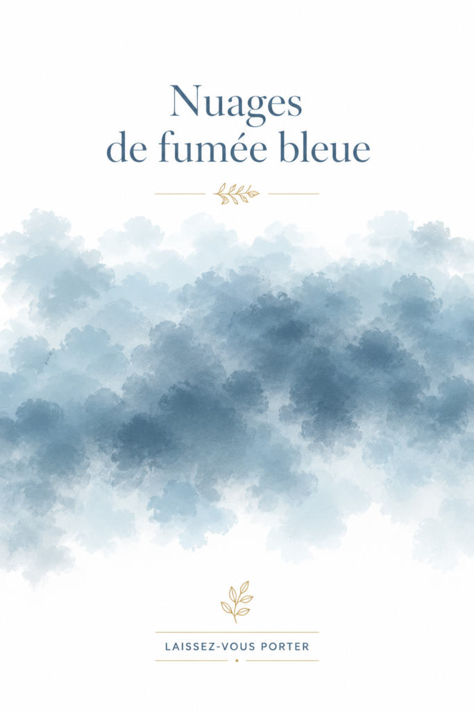 Un intérieur décoré avec des nuances apaisantes de bleu fumée