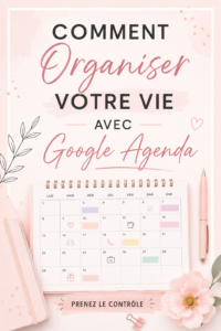 Capture d'écran de Google Calendar avec un emploi du temps organisé