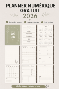 Un aperçu chaleureux d'un planner numérique sur une tablette avec des notes.
