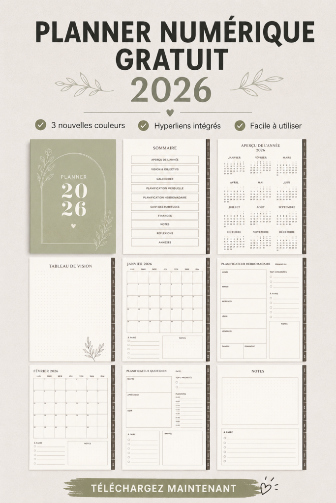 Un aperçu chaleureux d'un planner numérique sur une tablette avec des notes.
