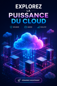 Femme utilisant une solution cloud sur son ordinateur pour améliorer son organisation