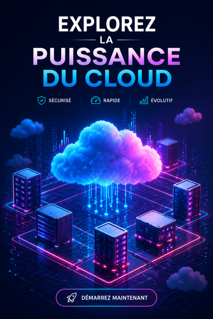 Femme utilisant une solution cloud sur son ordinateur pour améliorer son organisation
