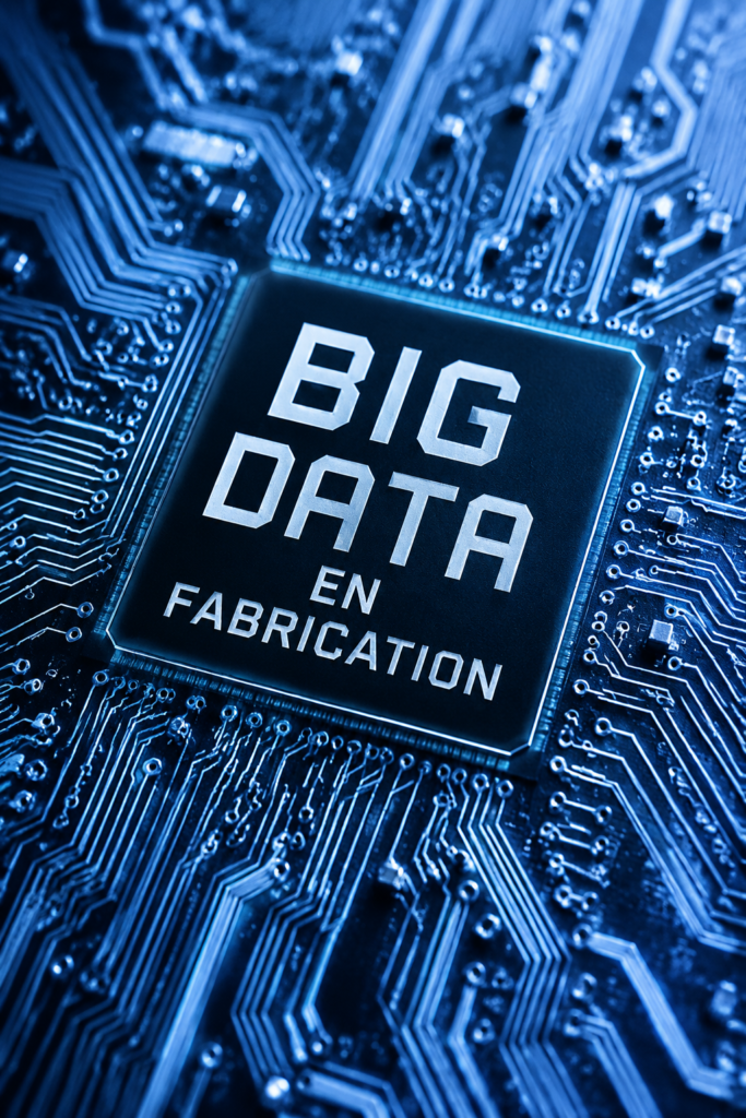 Illustration d'une usine moderne utilisant le Big Data pour optimiser ses processus