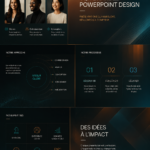 Exemple d'une présentation PowerPoint professionnelle avec un design moderne et captivant.