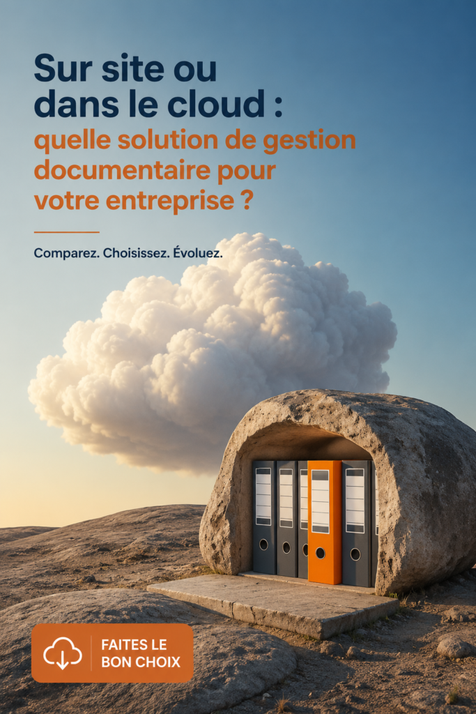 Comparaison visuelle entre On-Premise et Cloud pour la gestion de documents