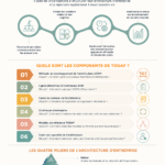 Visualisation des principes TOGAF appliqués à l'architecture d'entreprise.