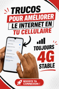 Femme vérifiant la connexion internet sur son smartphone en extérieur.