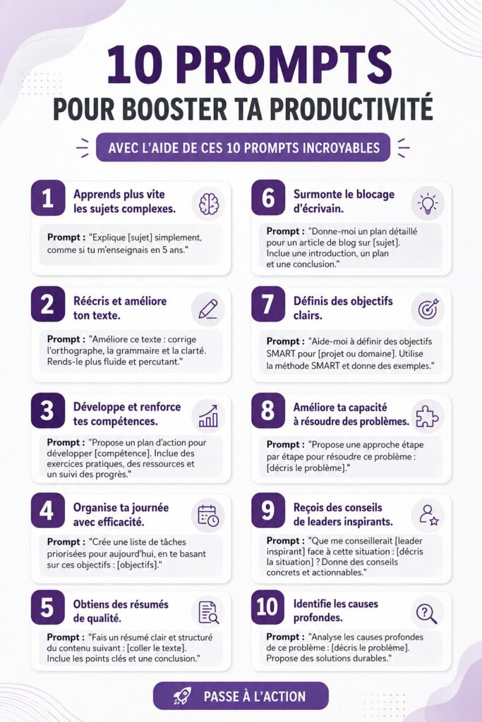 Femme souriante au travail utilisant un ordinateur pour améliorer sa productivité.