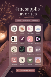 Femme utilisant une application de smartphone dans un environnement calme et agréable