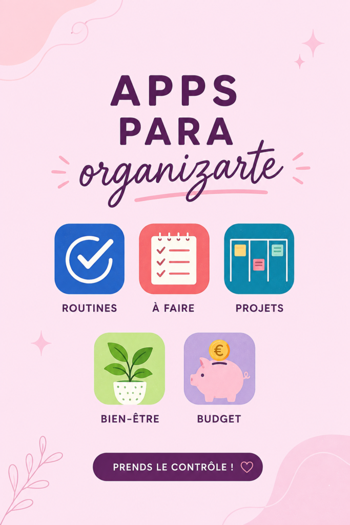 Femme utilisant une application sur son smartphone pour s'organiser au quotidien.