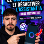Capture d'écran de l'interface WhatsApp montrant les réglages pour désactiver Meta AI.