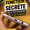 Une femme découvrant une fonctionnalité cachée sur son smartphone.