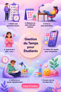 Gérer efficacement son temps : illustration d'une femme utilisant une application de gestion du temps