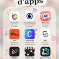 Vue d'une sélection d'applications sur un smartphone moderne.