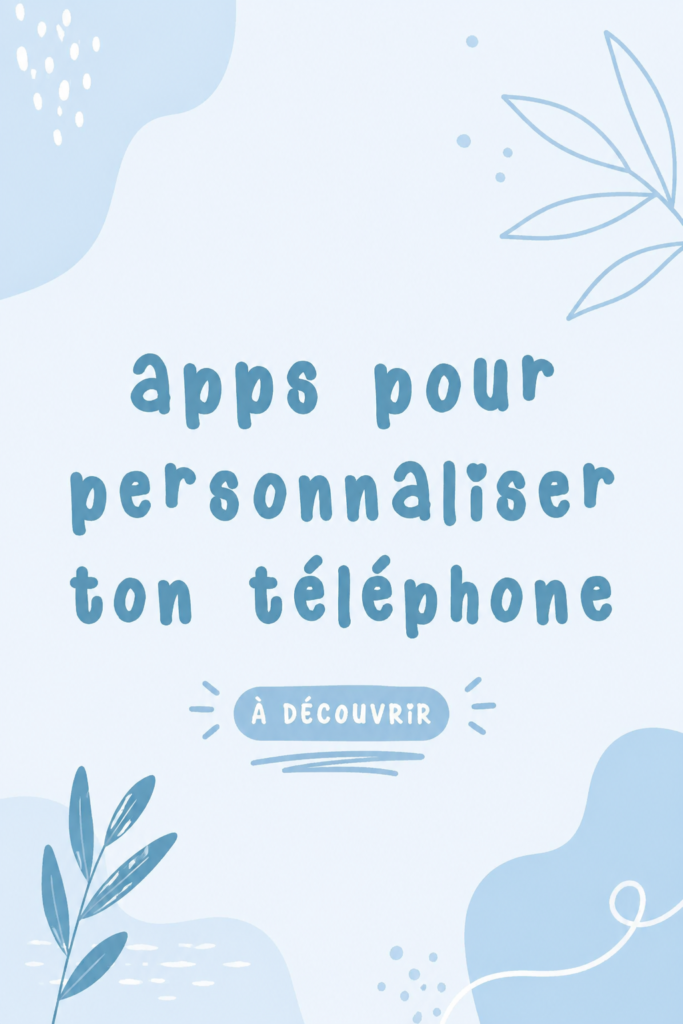 Femme utilisant son téléphone personnalisé avec une application de design.
