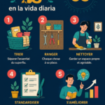 Visuel d'une maison bien organisée illustrant les principes 5S en action.