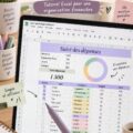 Une femme utilise Excel pour gérer son budget digital.