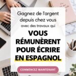 Femme écrivant sur un ordinateur portable à la maison, représentant le travail à domicile