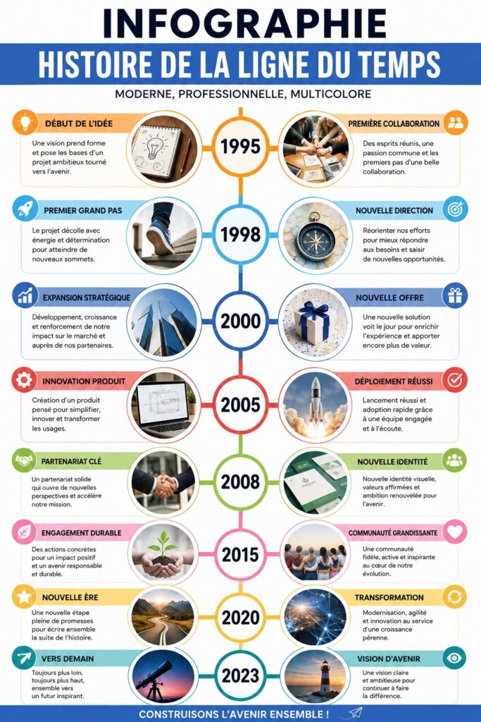 Infographie illustrant l'évolution des solutions cloud au fil des ans.