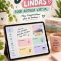 Femme utilisant un agenda virtuel sur son ordinateur pour organiser sa semaine.