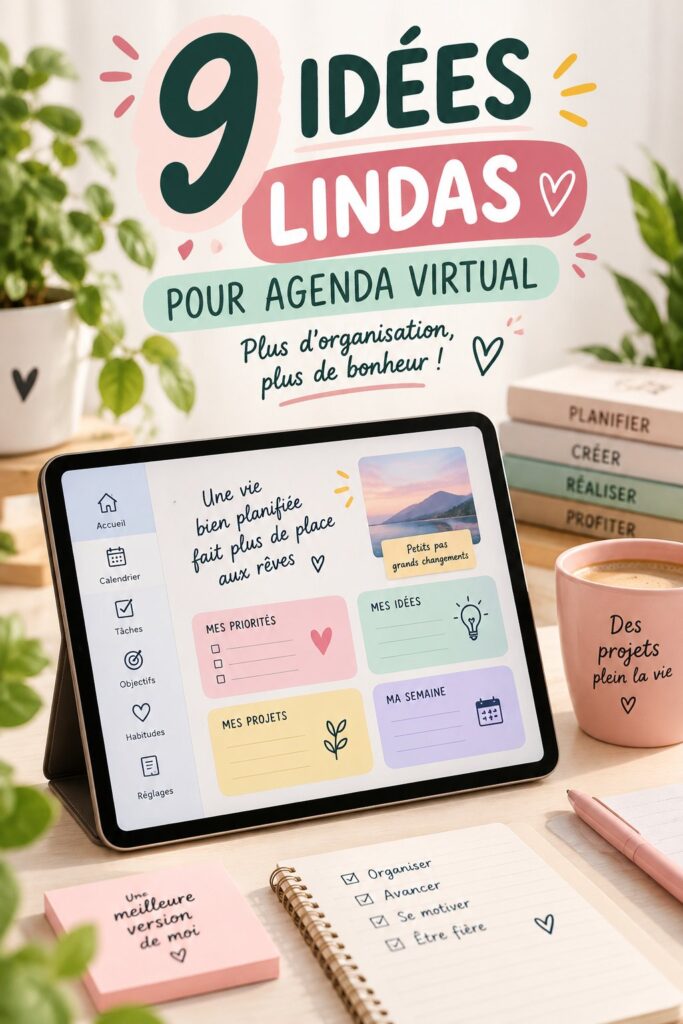 Femme utilisant un agenda virtuel sur son ordinateur pour organiser sa semaine.
