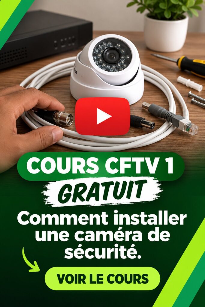 Image d'une caméra de sécurité installée à l'extérieur d'une maison