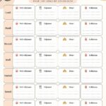 Un menu hebdomadaire coloré avec des recettes variées pour simplifier la cuisine.